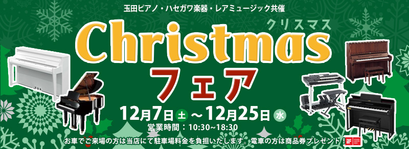 2024年の最後を彩る♪クリスマスフェア開催！